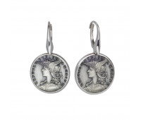 Серьги Style Avenue. Серебро 925, бижутерный сплав (монета)