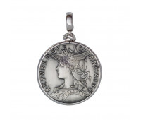 Кулон большой Style Avenue. Серебро 925, бижутерный сплав (монета)