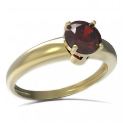 BG zlatý prsten vsazeny kameny:přírodní granát   473I